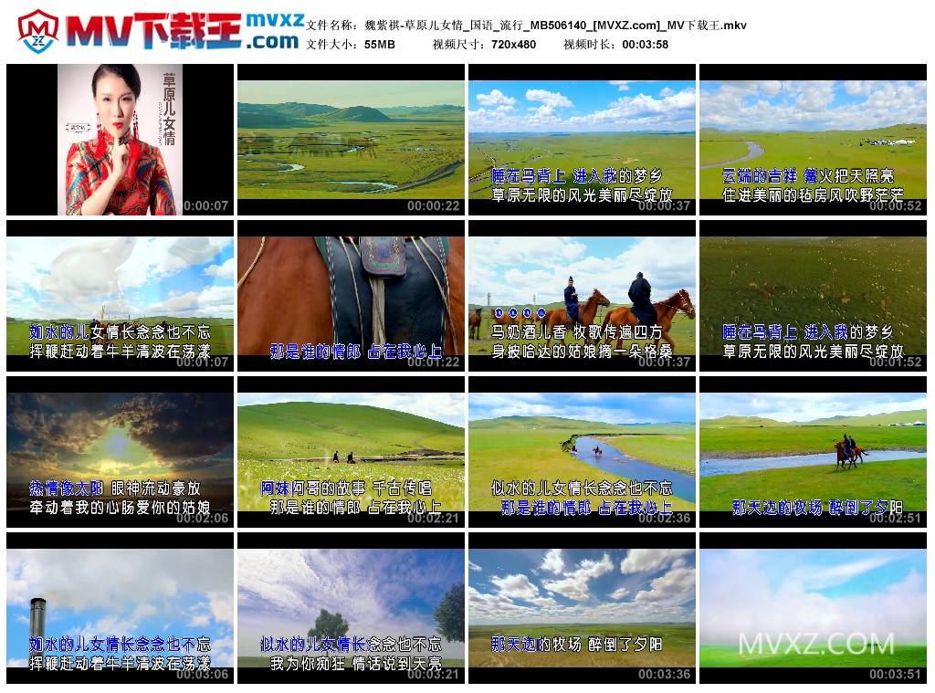 魏紫祺-草原儿女情_国语_流行_MB506140